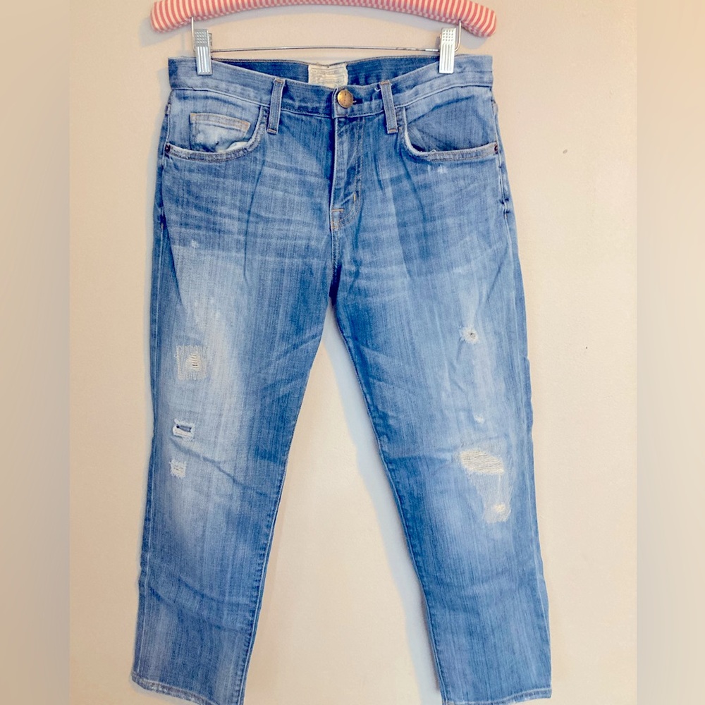 Exc Current/Elliott current elliott The Boyfriend panhandle Crops pants jeans 25